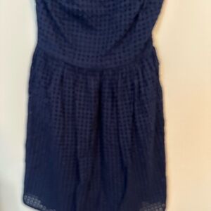 Old Navy Dark Blue eyele strapless dress 10